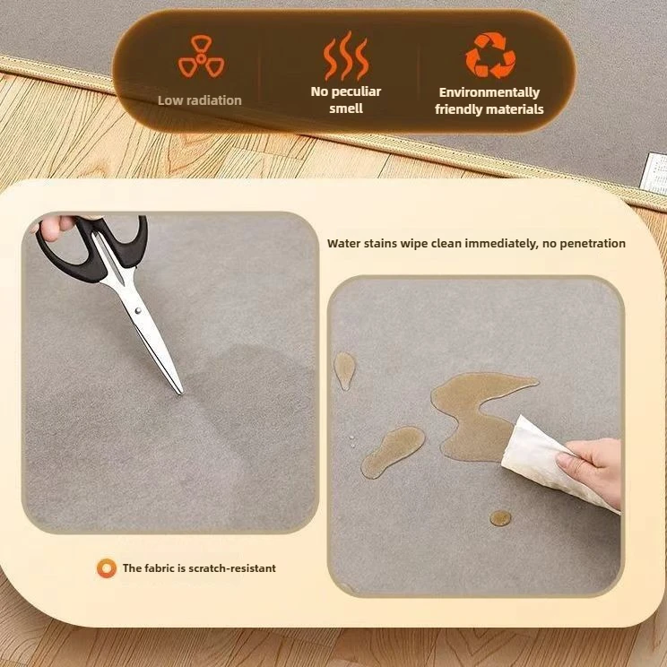 Graphene Carbon Crystal Heating Mat Electric Floor Heating Pad for Living Room Home Use