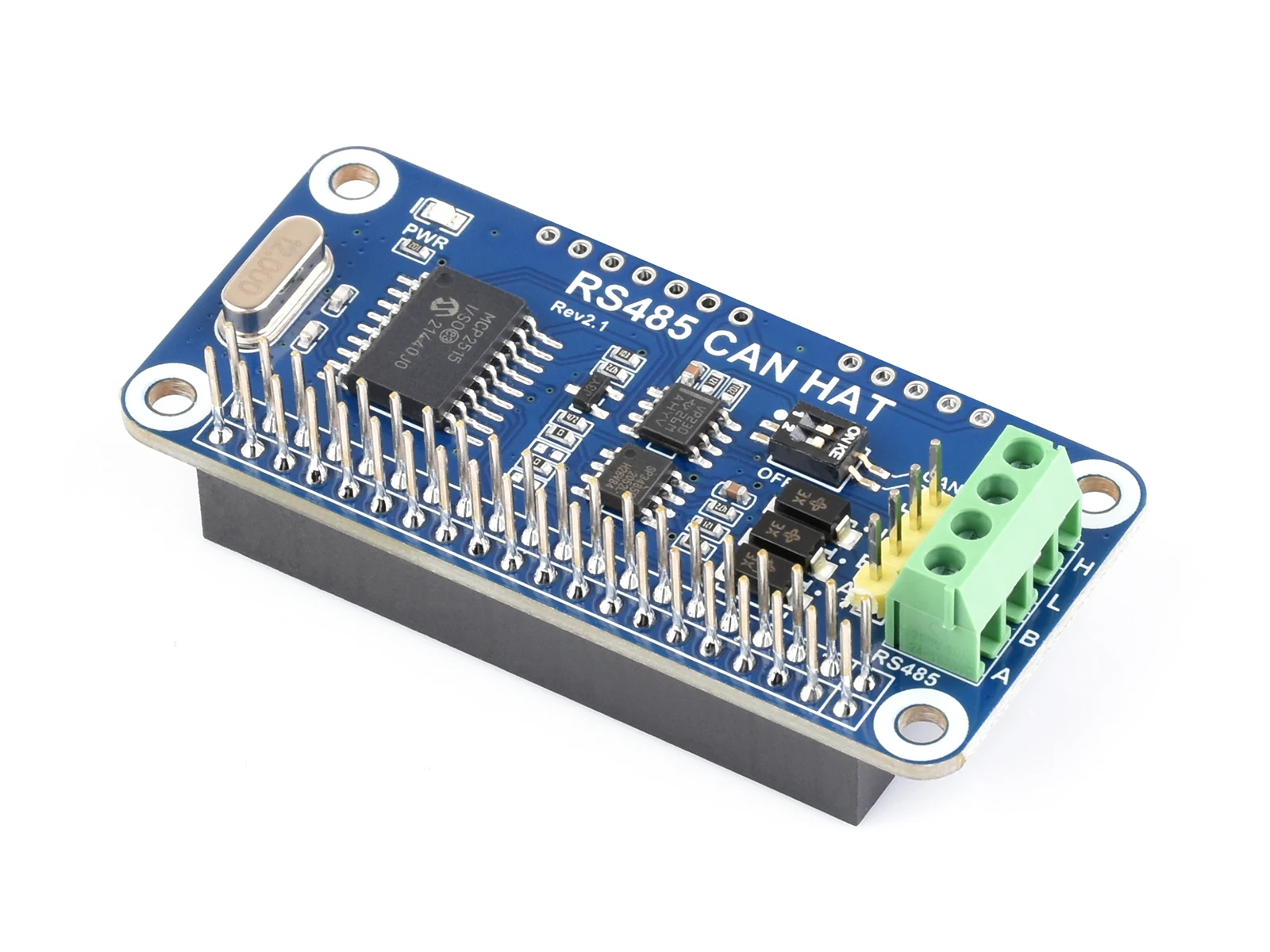 Picture 4: Waveshare RS485 CAN HAT For for  for Raspberry Pi 5/4B/3B/Pi Zero/Zero, Allows Stable Long-Distance Communication via RS485/CAN