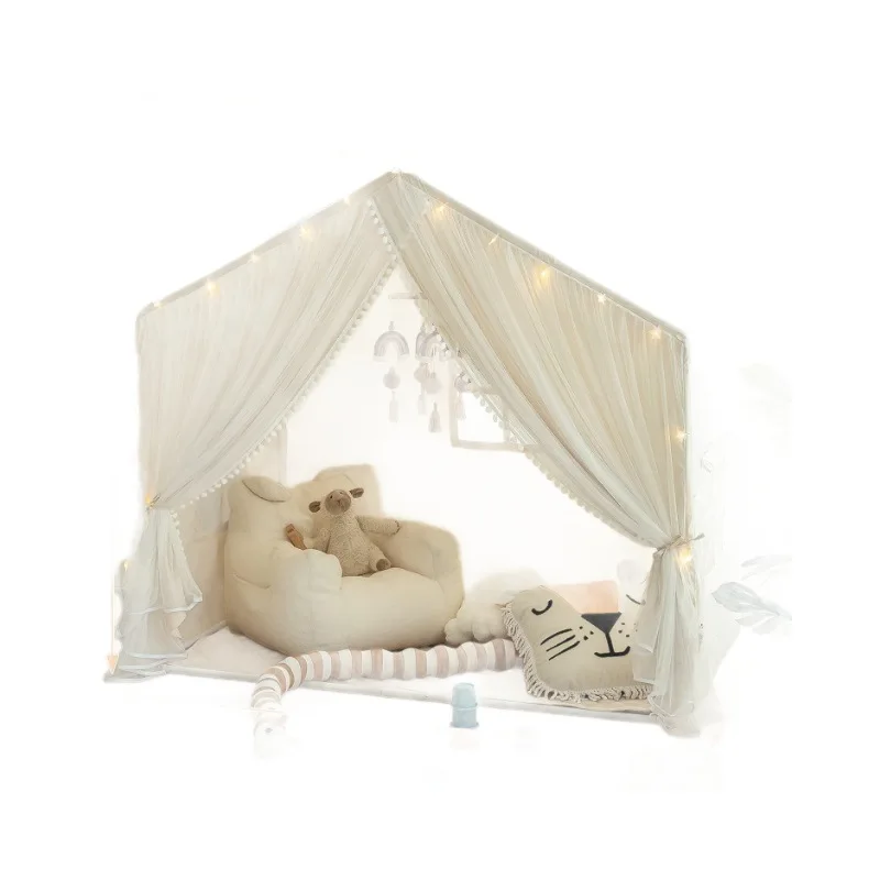 Children's tent Three windows One interactive game Fabric art Small castle Baby Princess house Boys and girls Toys