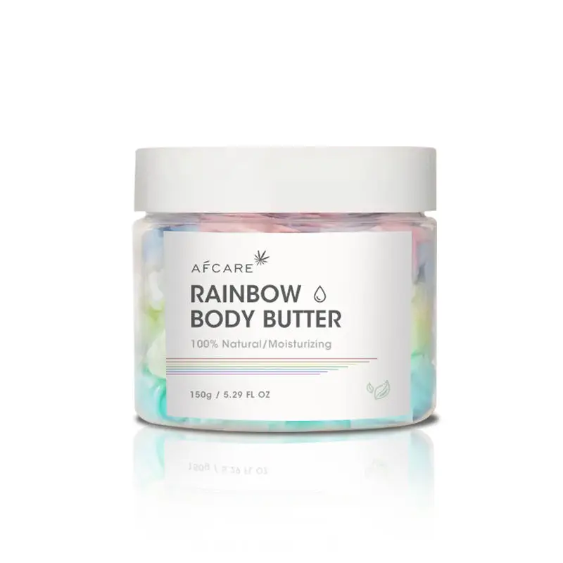 Rainbow Body Butter Fruity Scent with Watermelon & Marshmallow Infused with Fruit Extracts Non-Greasy Creamy Moisturizing Formul