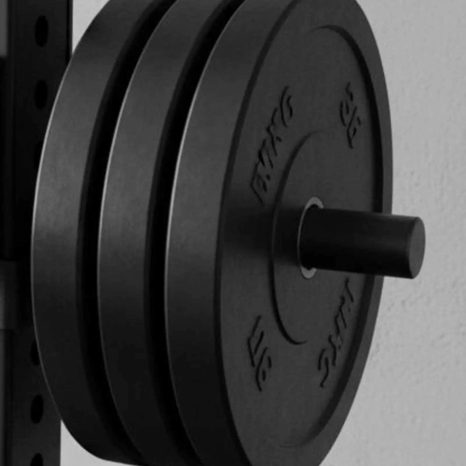 Multifunctional Barbell Plate Rack Secure Disc Holder Gym Apparatus for Home Wall Exercise and Power Racks