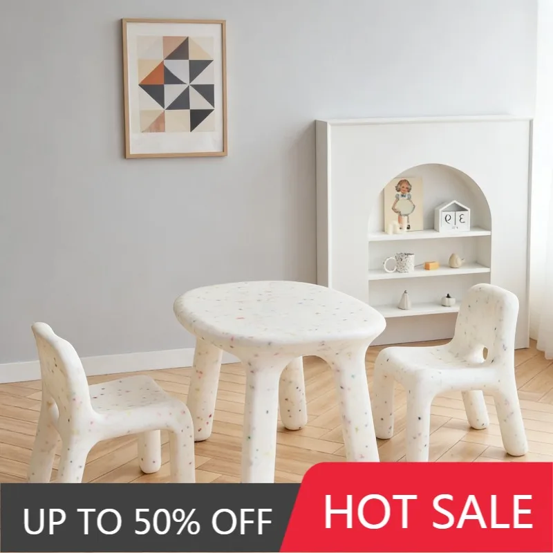 Modern Kids Table /  Chair , Smooth Plastic Activity with Cute Shape for Toddlers, Playroom & Bedroom