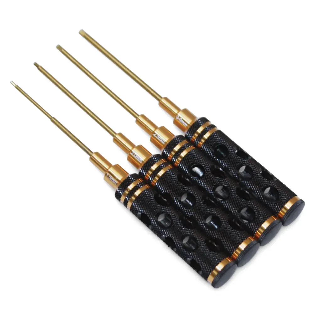 Ultra hard Titanium hex head screw driver set 1.5/2/2.5/3.0MM For RTW RC Car Trex Align helicopter airplane DJI drone repair DIY