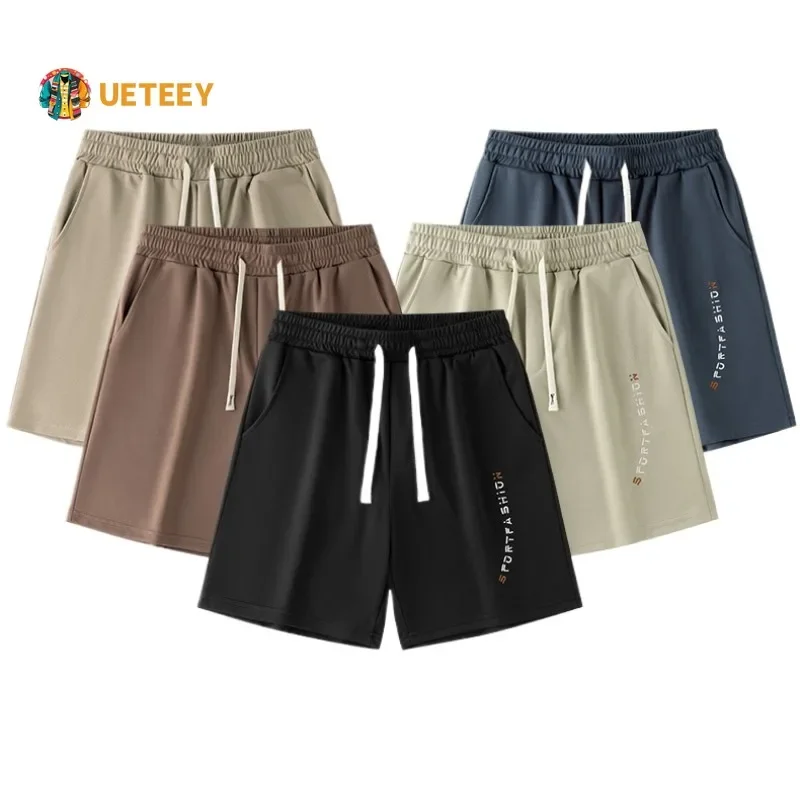 

Summer Hot Shorts for Men Gym Sports Running Basketball Fitness Man Short Pants Thin Quick-drying Loose Drawstring Mens Shorts
