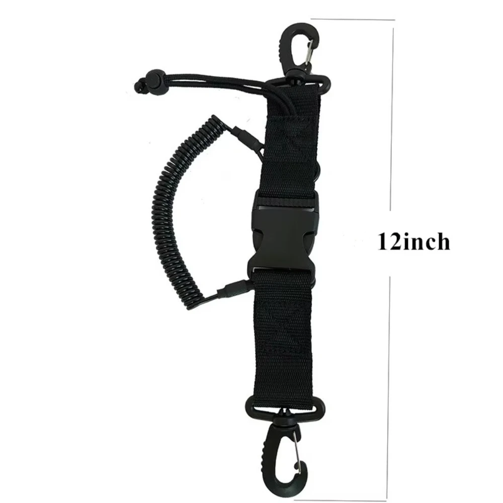 الإفراج السريع كاميرا الغوص الحبل حزام مشبك كليب تحت الماء الغوص أداة الحبل حزام الكاميرا مكافحة خسر الربيع حبل