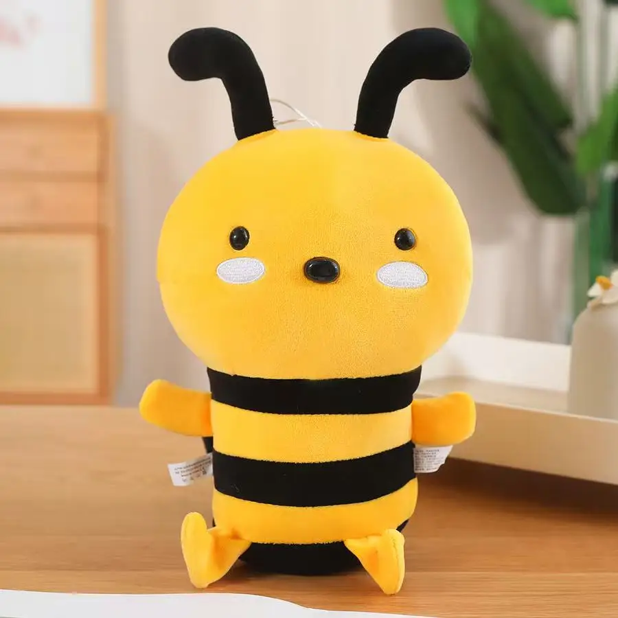 20/30cm Simulated Bee Doll Stuffed Plush Toy Handmade Doll Cartoon Anime Cute Pillow Fun Children's Birthday Gift Doll
