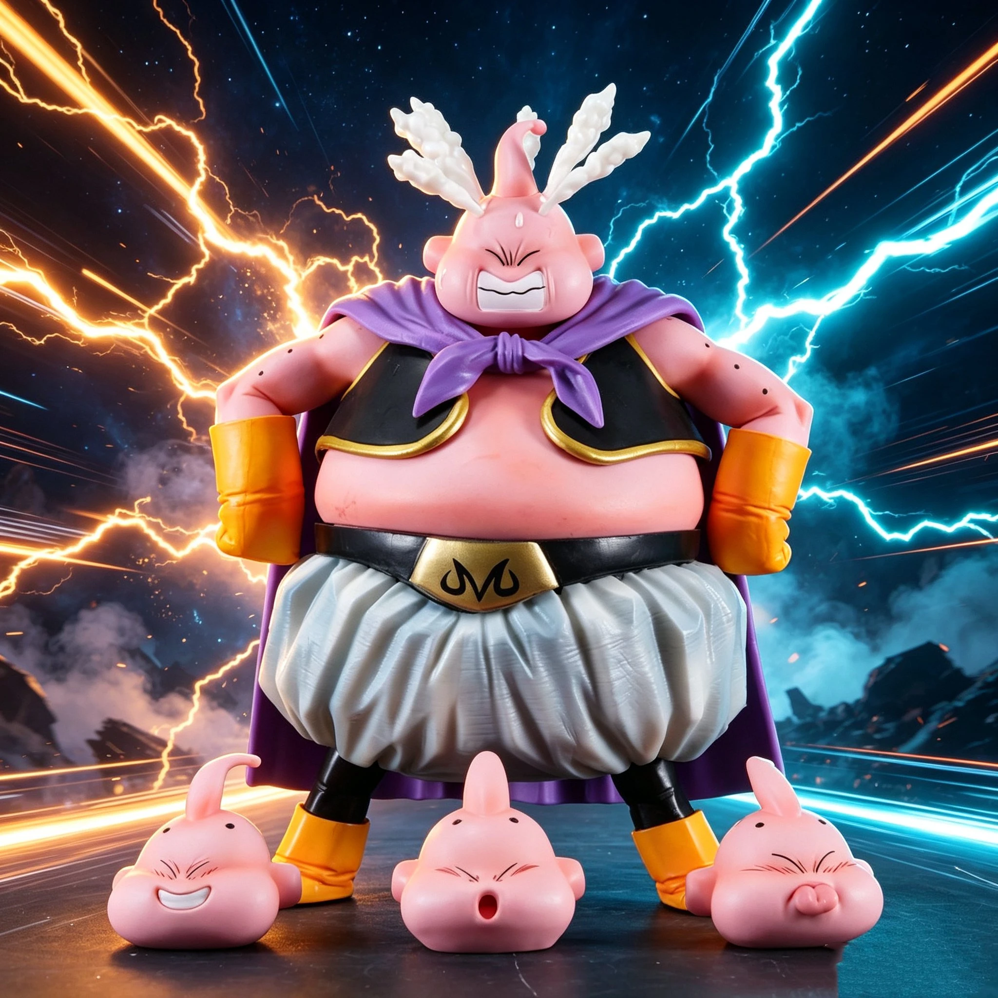20cm Anime Dragon Ball Z Figur Majin Buu Böser Buu mit 4 Köpfen PVC Actionfiguren Sammlermodell Spielzeug Geschenke