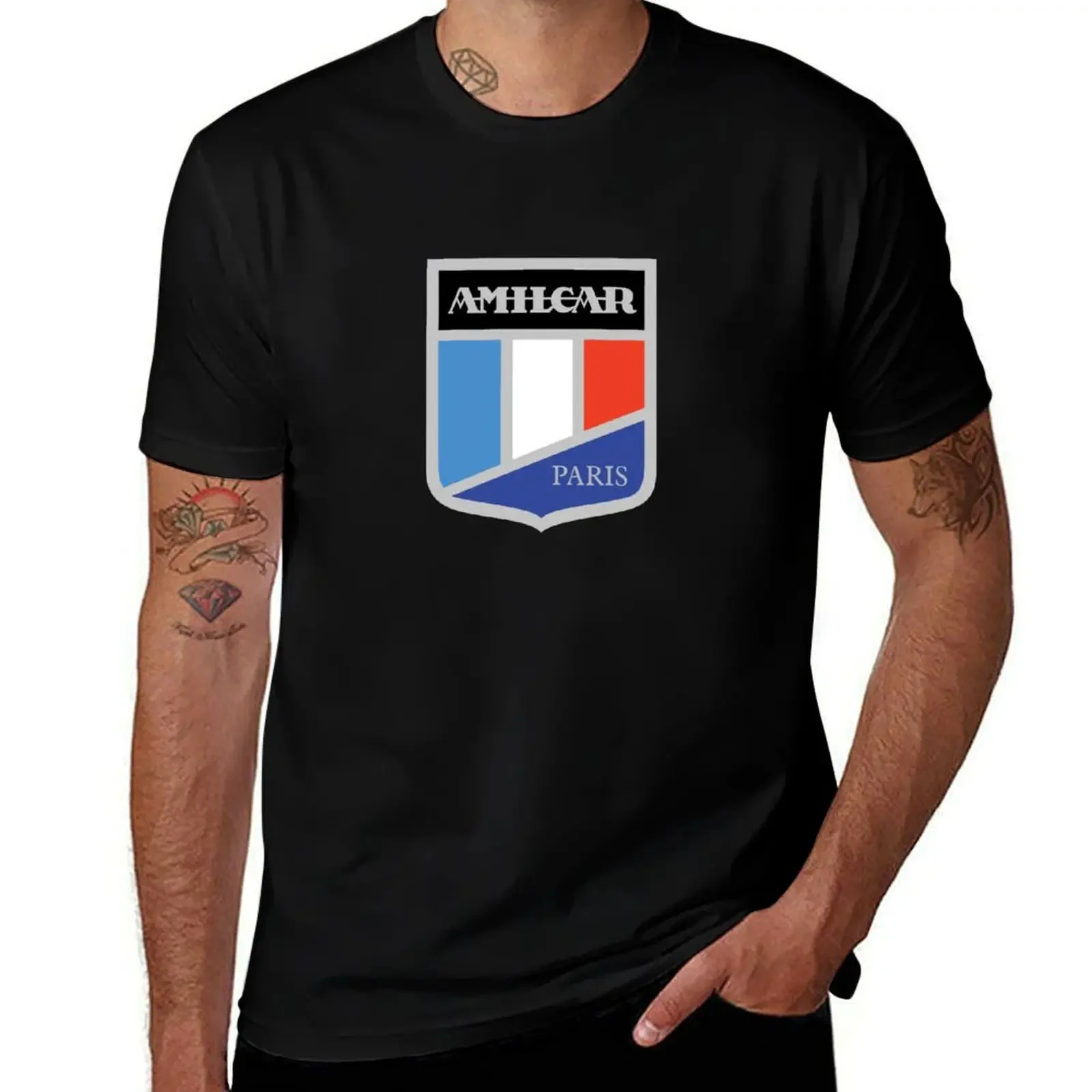 Amilcar French car badge T-Shirt rapper graphic tees anime stuff graphic t shirts quick drying men clothes