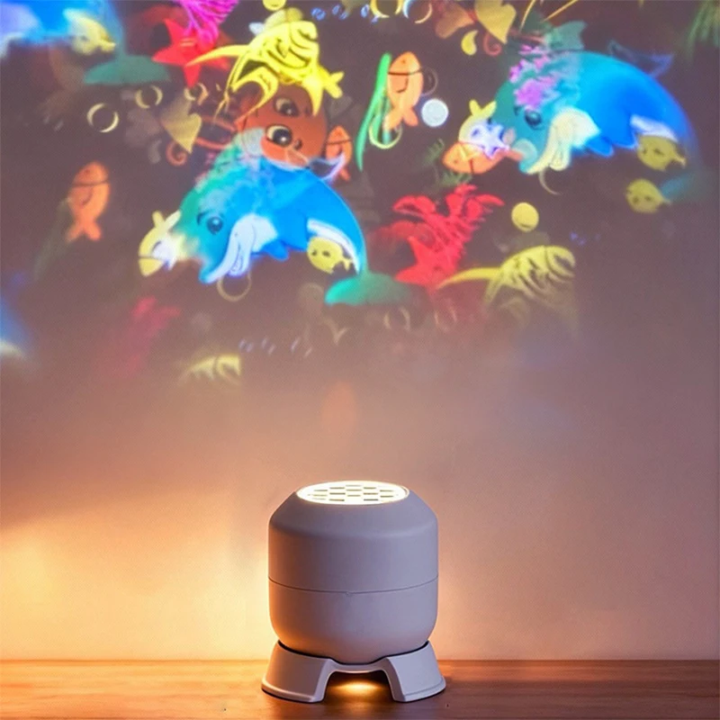 

Sharelife Mini 3W Dynamic Colorful Rotating Projection LED Lamp Starry Sky Lights for Home Party DJ Birthday Stage Lighting XML