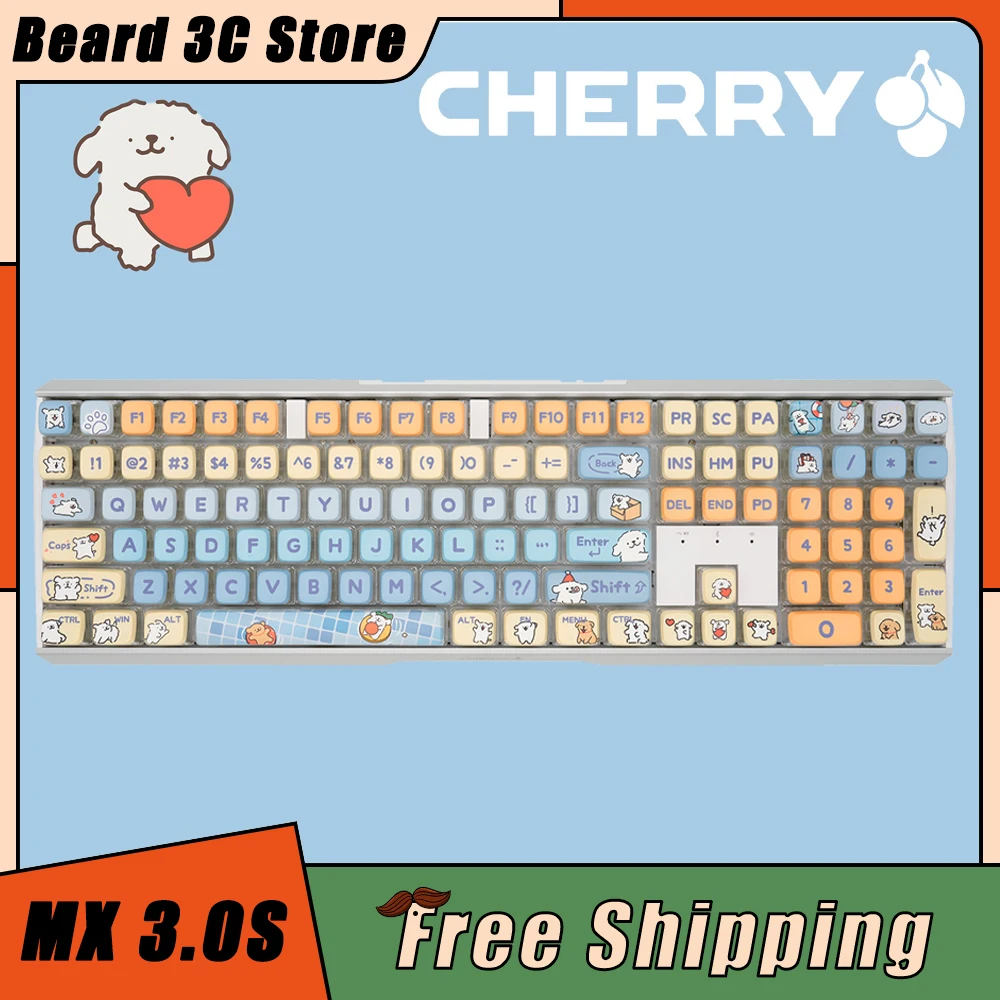 

CHERRY MX 3.0S/MX2.0S Mechanical Keyboard Buletooth 3Mode RGB Wireless Esports Wired Keyboard Custom Gasket PC Gamer Accessories