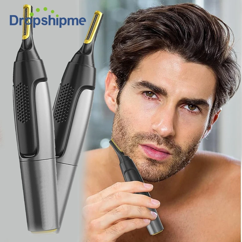 Ultra Thin Precision Trimmer Electric Nose Hair Trimmer Mini Portable Ear Trimmer for Men Nose Hair Shaver Waterproof Safe Clean