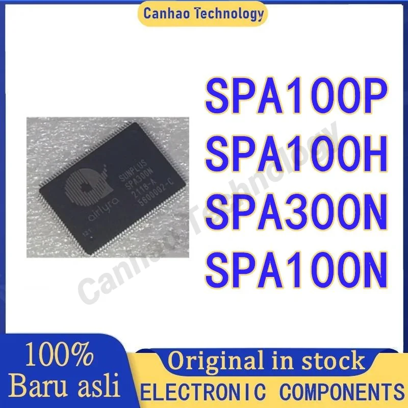 1PCS SPA100P SPA300N SPA100N SPA100H LQFP-128 SUNPLUS Strip speaker processor chip