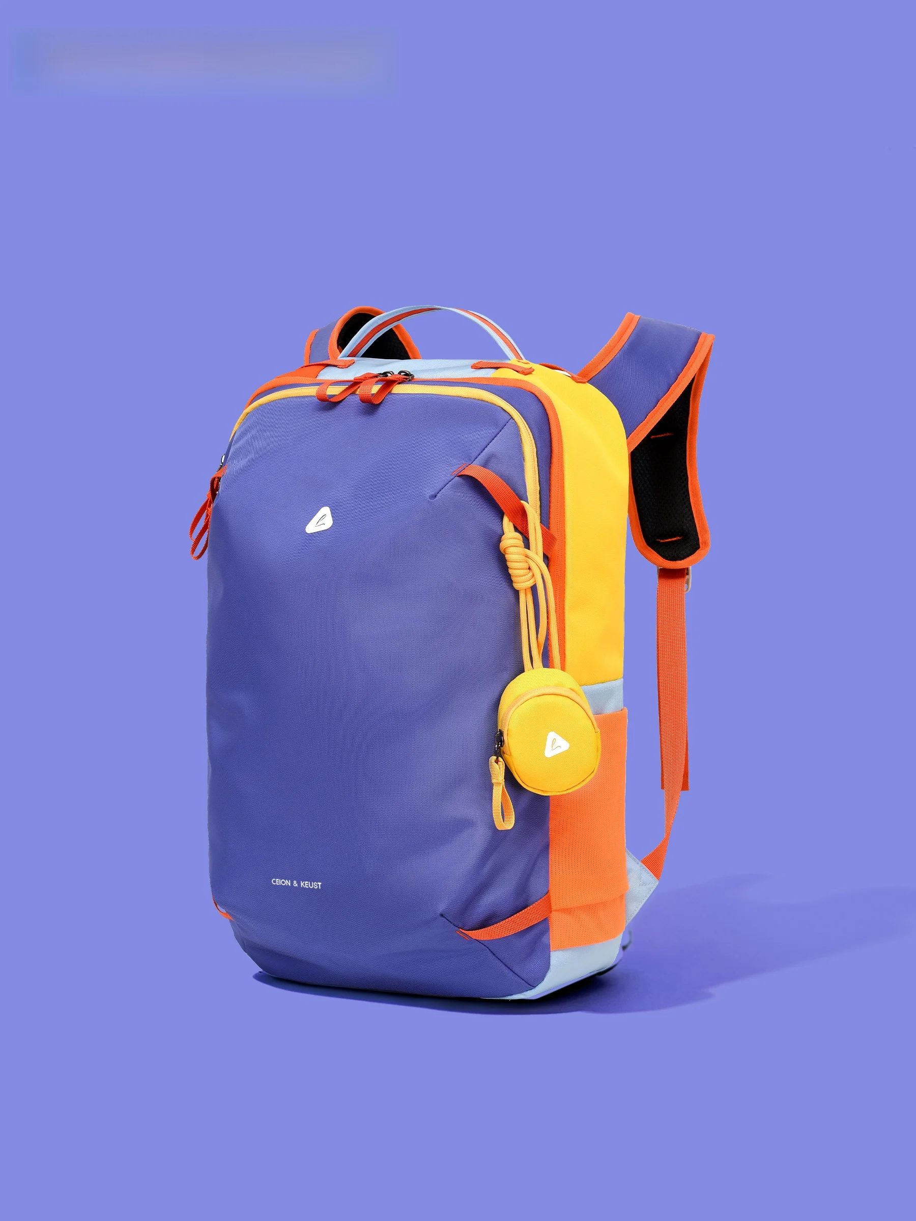 CeionKeust28L Dopaamine Travel Backpack Lightweight Outdoor Unisex Student Color Block Bag Double Shoulder Bag for Hiking And...