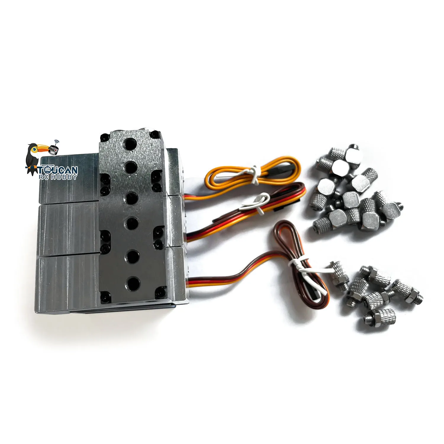 

LESU 3CH Directional Valve W/ 9Kg Servo Spare For 1/14 RC Hydraulic Loader Excavator Dump Truck Diggers DIY Model TH16738
