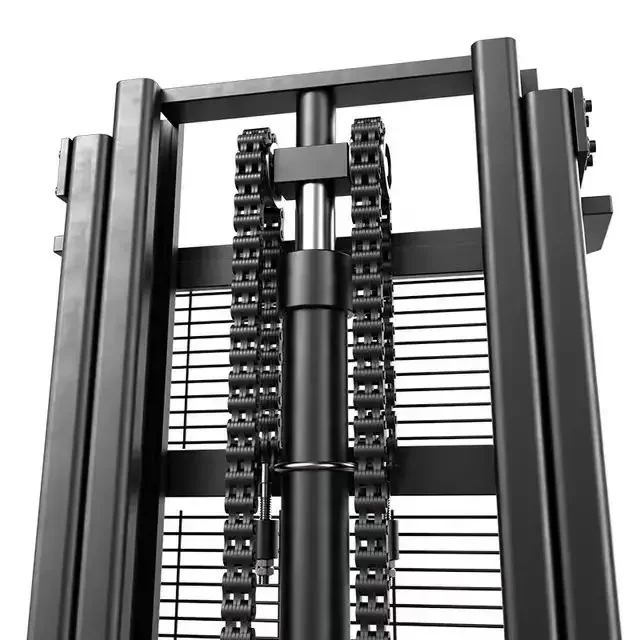 for electric pallet stacker power self loading stacker forklift reach  1.5ton 2ton walkie stacker