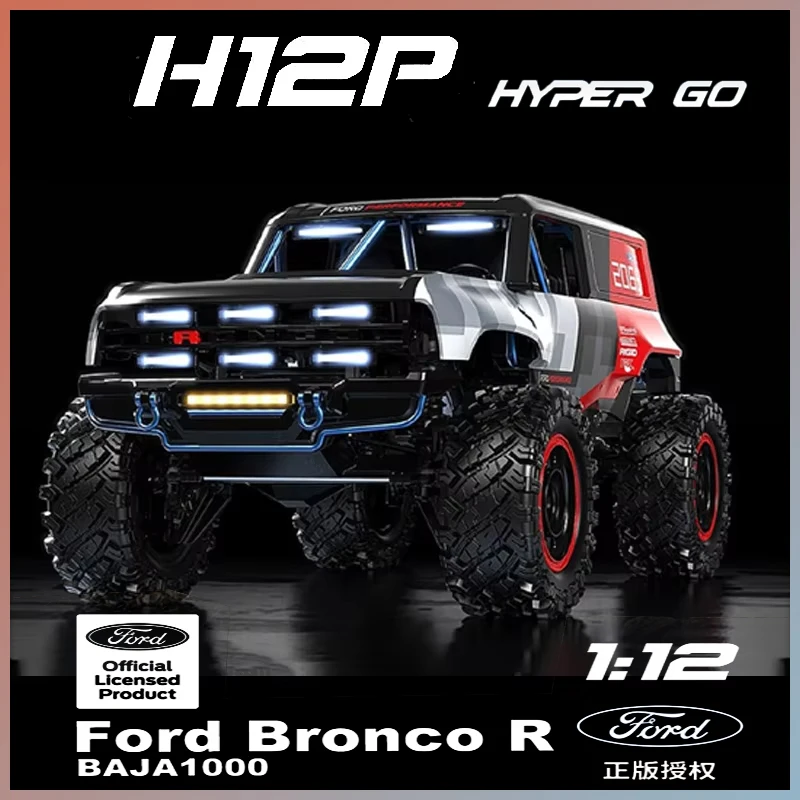 

MJX Hyper Go H12P Ford Bronco Baja 1000 1:12 Scale Brushless RC Car Off-Road Crawler Remote Control Truck Toy Gift for Kids