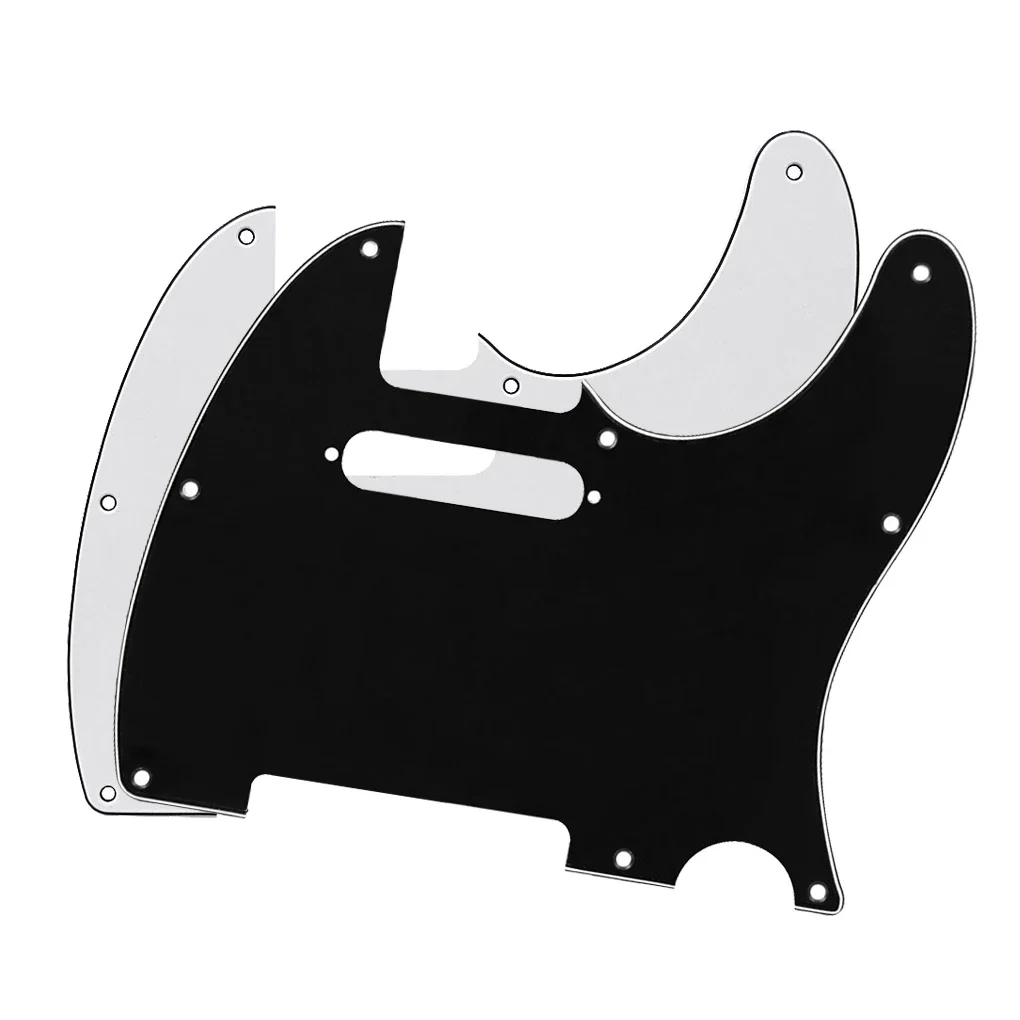 

2PCS 8 Hole TL Electric Guitar Pickguard with Screws for TL Style Guitar Parts,White&Black Color