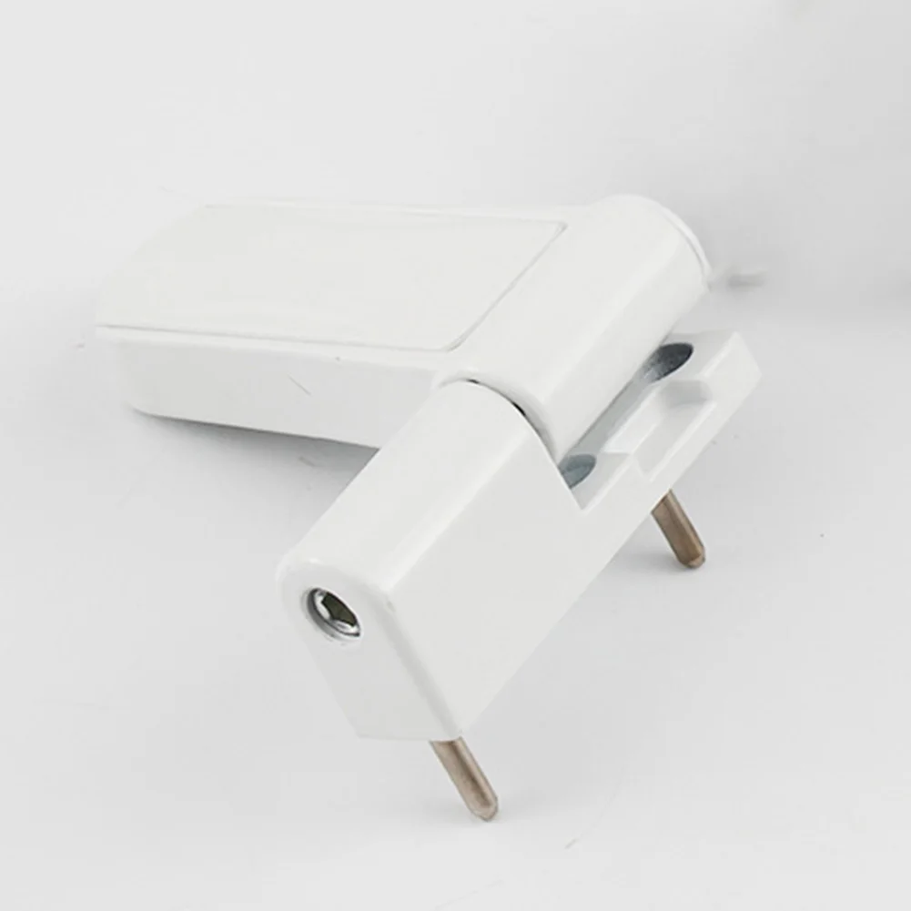 White 3D Concealed Hinge for Wooden Doors Zinc Alloy 117 mm x 93 mm Full Adjustment Range For Easy Mounting Design
