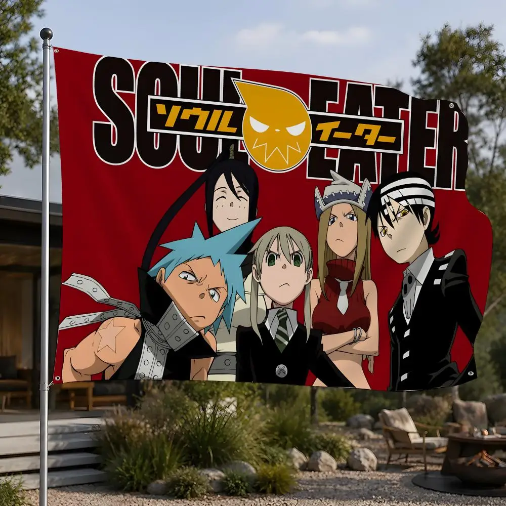 Anime Soul Eater Flags Flags, Room, Dormitory, Camping, Party, Home Decor Gifts