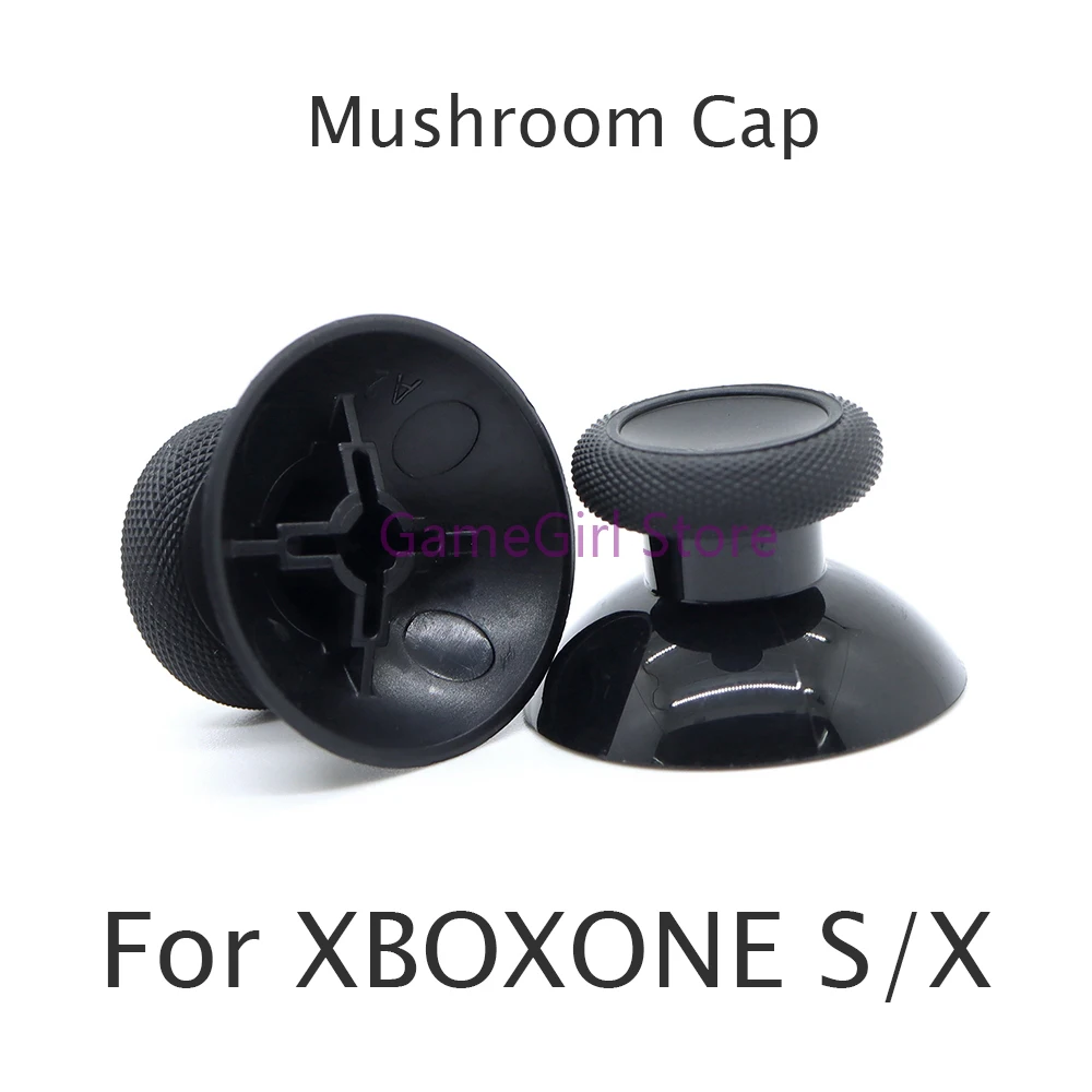 2pcs Black Original 3D Analog Joystick Mushroom Cap for XBOXONE Xbox One Slim S X Controller Replacement