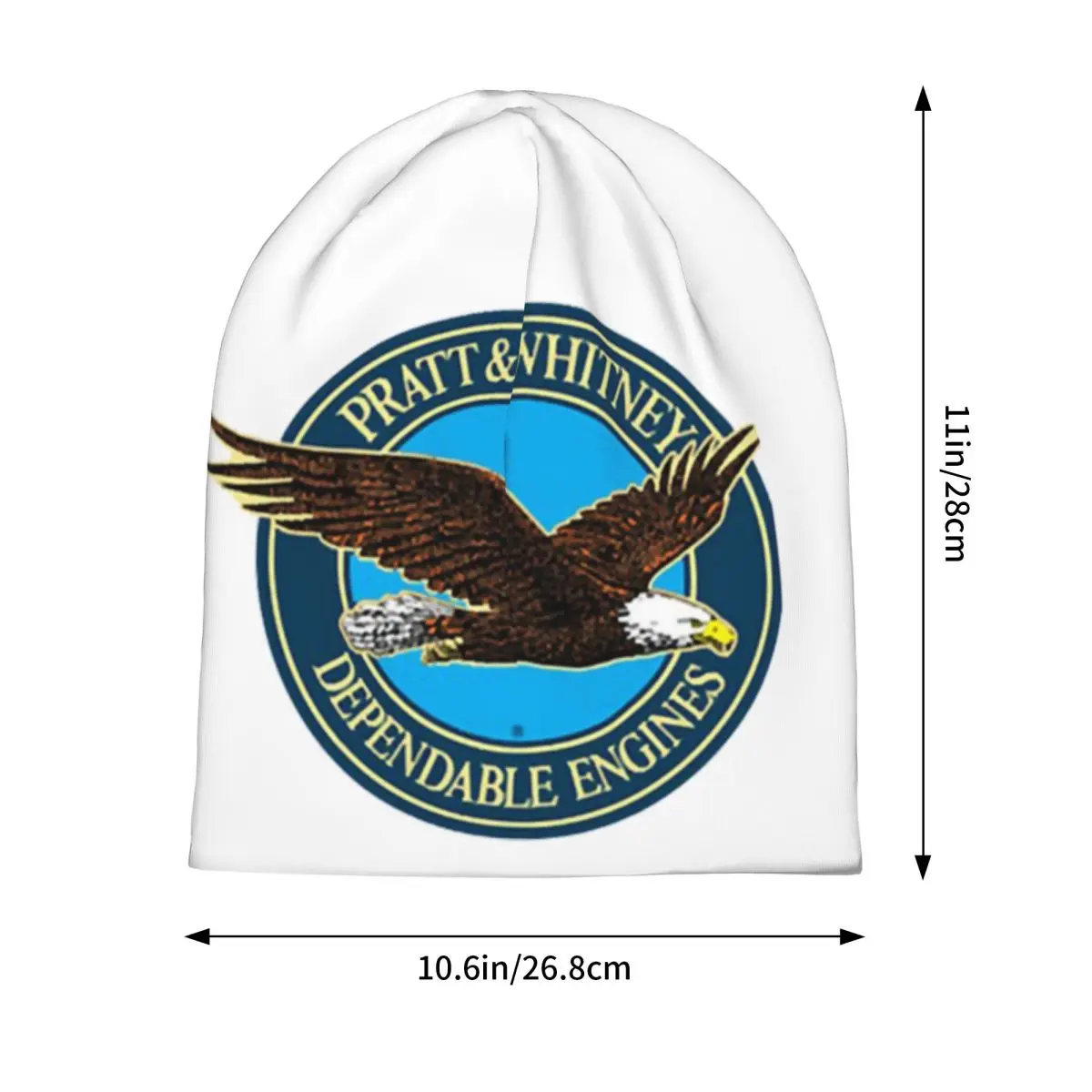 Pratt & Whitney Logo Dependable Engines Warm Knitted Cap Hip Hop Bonnet Hat Autumn Winter Outdoor Beanies Hats for Unisex Adult