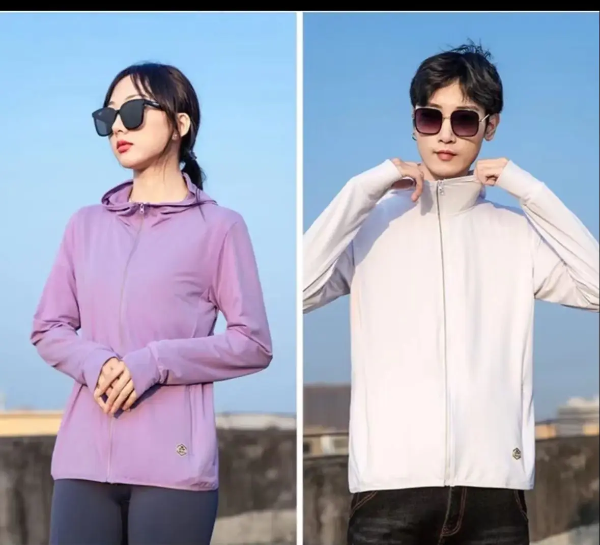 New UPF50+UV sun protection hoodie jacket for men and women, lightweight hiking outdoor long-sleeved sun protection shirt jacket