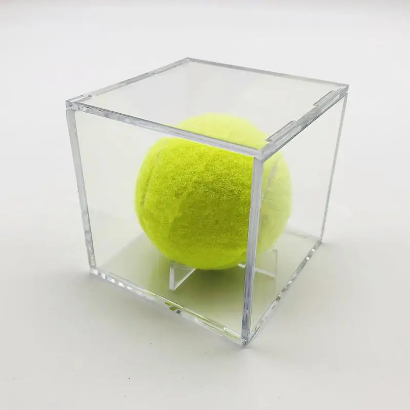 1pc Baseball Acrylic Box Acrylic 80*80*80 Transparent Baseball Storage Collecting Box Golf Ball Display Box