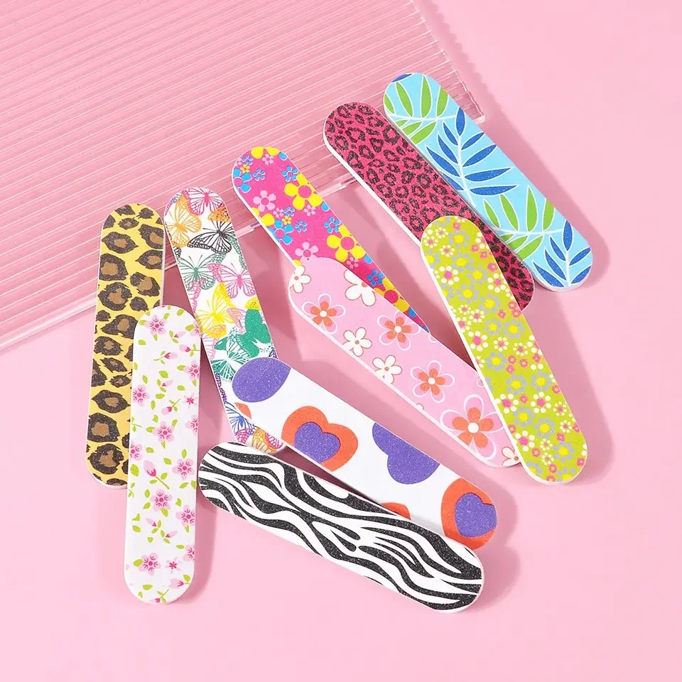 Wholesale Manicure Tools Colorful Double Sided Emery Boards Small 9Cm Mini Nail File Nail File Trimming Tool