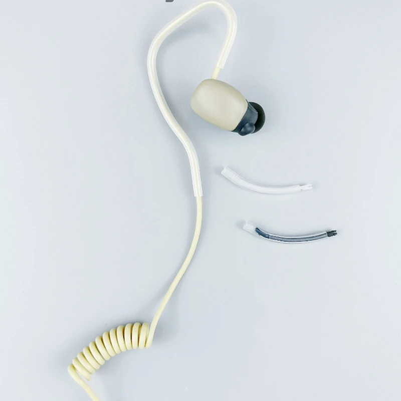 Für INVISIO M3 In-Ear-Kopfhörer mit Knochenleitung, Sand, vierteiliger Stecker