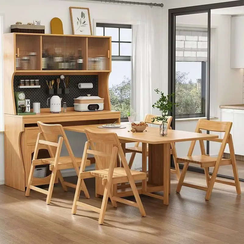 

@#2026 Solid Wood Leg Dining Table Set Chairs for Restaurant Home Dinner Nature Dining Set