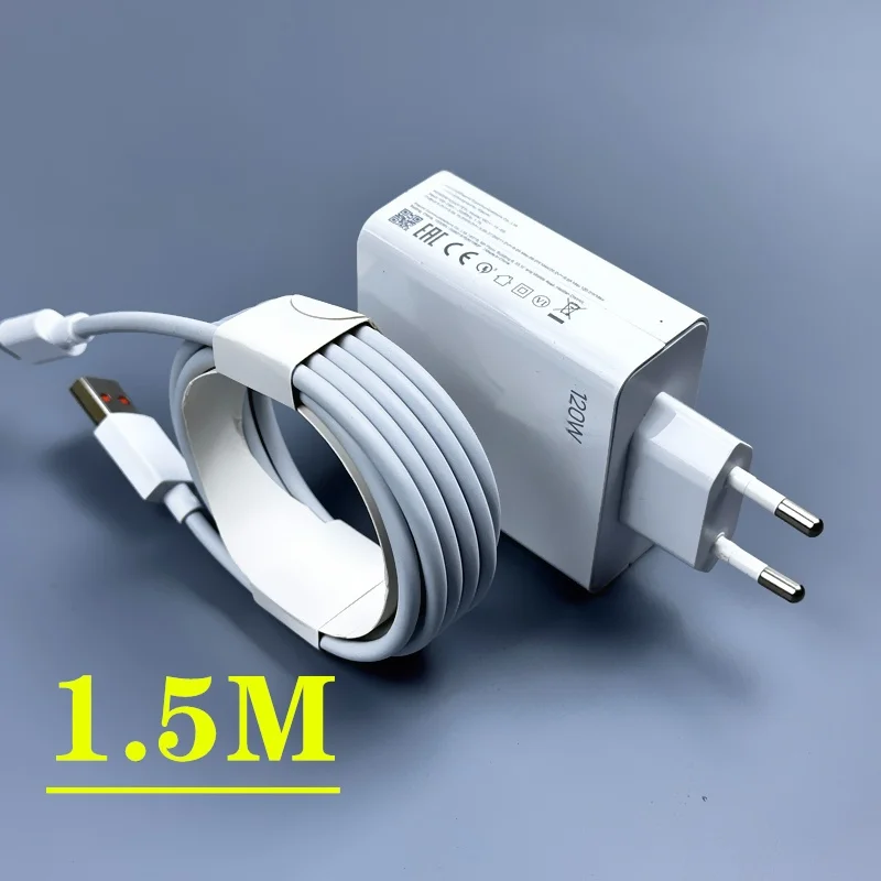 120W Ladegerät für Xiaomi EU Schnellladegerät Schnellladung 180g für Xiaomi 13 Pro 12 11 Note 12 11 Poco X4 X5 7