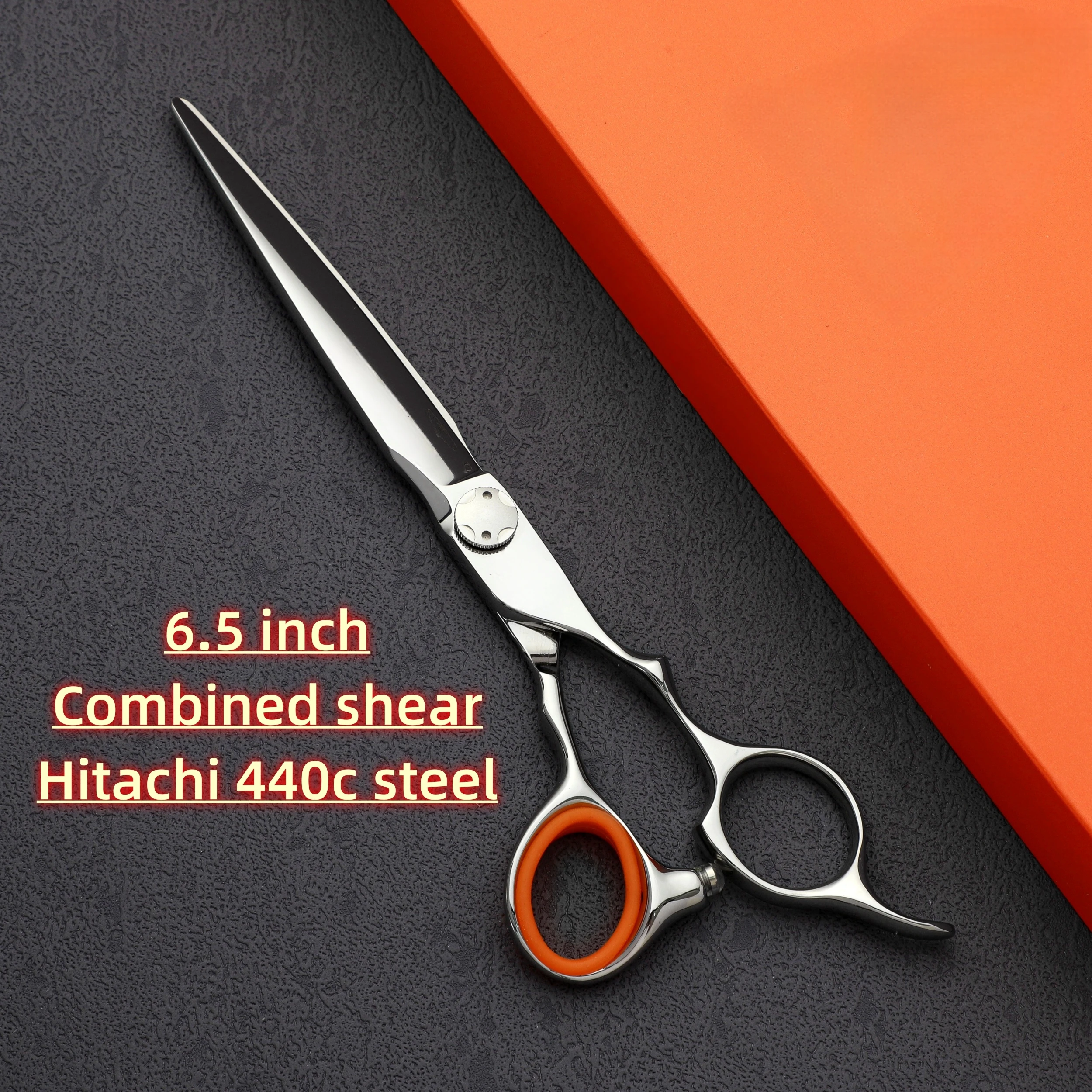 6.0-6.5-6.8 inches Barber scissors，440c steel Professional hairdressing scissors，Sharp and durable Barbershop hair cutting tools