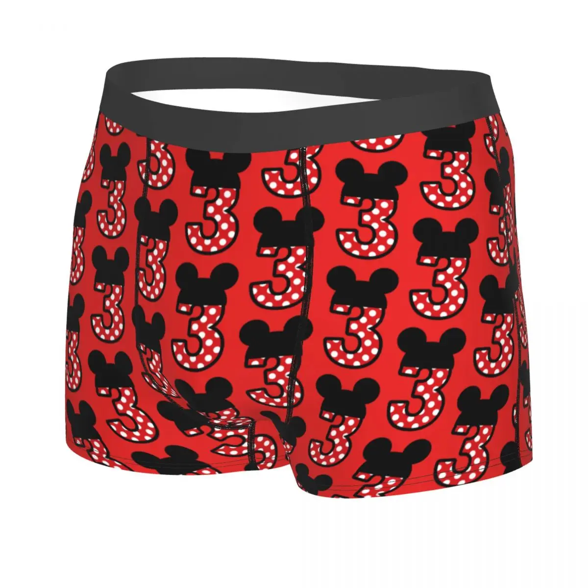 Mickey Mouse Minnie Underwear Male Printed Custom Disney Cartoon Boxer Shorts Panties Briefs Soft Underpants