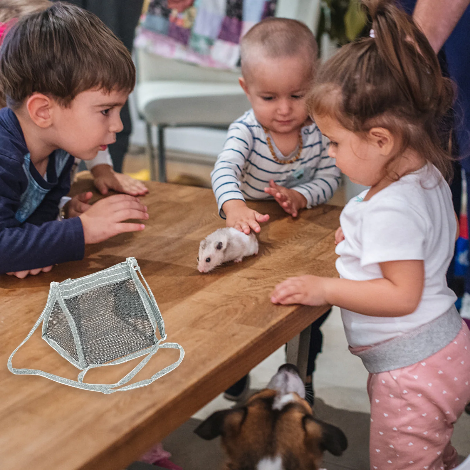 

2Pcs Small Pet Hammock Carrier Bag Breathable Sling for Hamster Chinchilla Hedgehog Travel Outdoor Portable Comfortable Pet