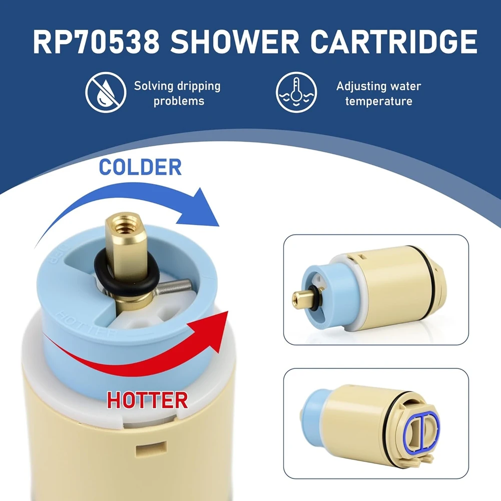 

(WSFS) RP74148 Metal Lever Handle and RP70538 Cartridge Kit - for Delta Foundation Series Single-Handle Tub and Shower Faucets