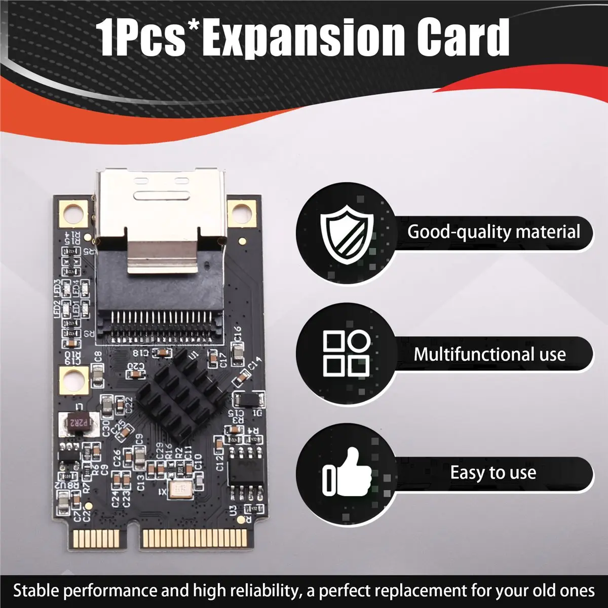 

Новая электронная плата расширения Mini PCIe на 4 порта 6 Гбит/с для SFF-8087, прямое подключение для MINI PCIe WiFi, чип ASM1064 (не для S)