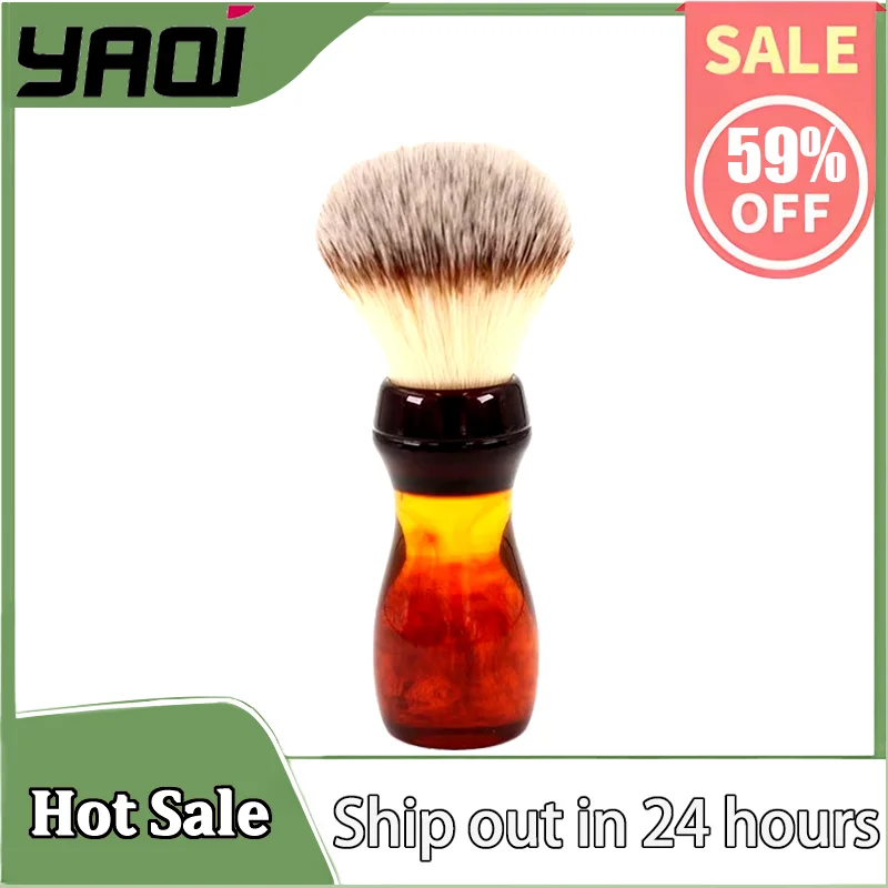 

YAQI 22mm Cola Synthetic Hair Shaving Brush - Professional Men's Beard & Hair Grooming Tool