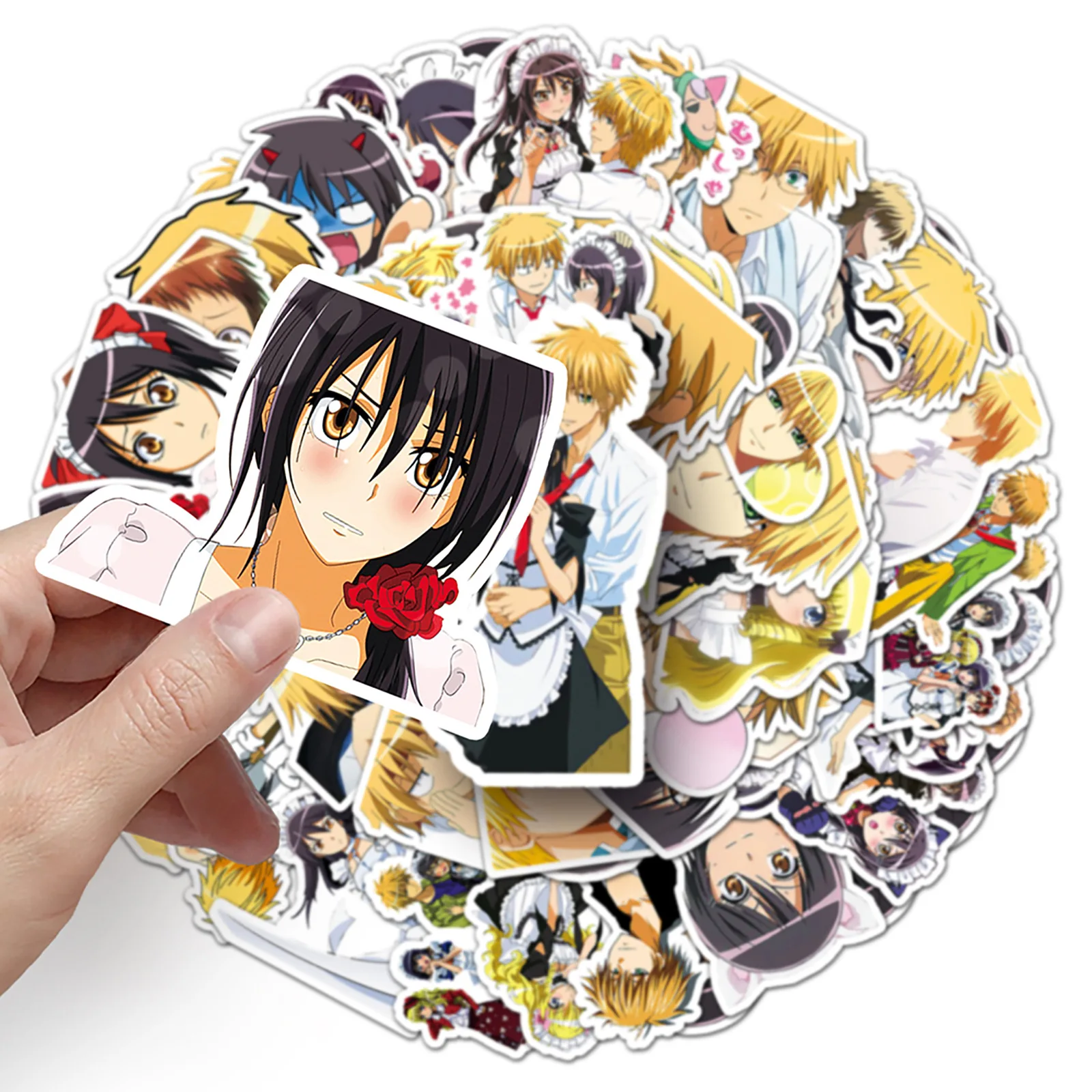 10/30/50 قطعة Kaichou wa Maid-sama أنيمي الأجهزة الطرفية DIY بها بنفسك الغيتار الهاتف كوب ماء الكمبيوتر المحمول سكيت ملصقات الزخرفية مقاوم للماء