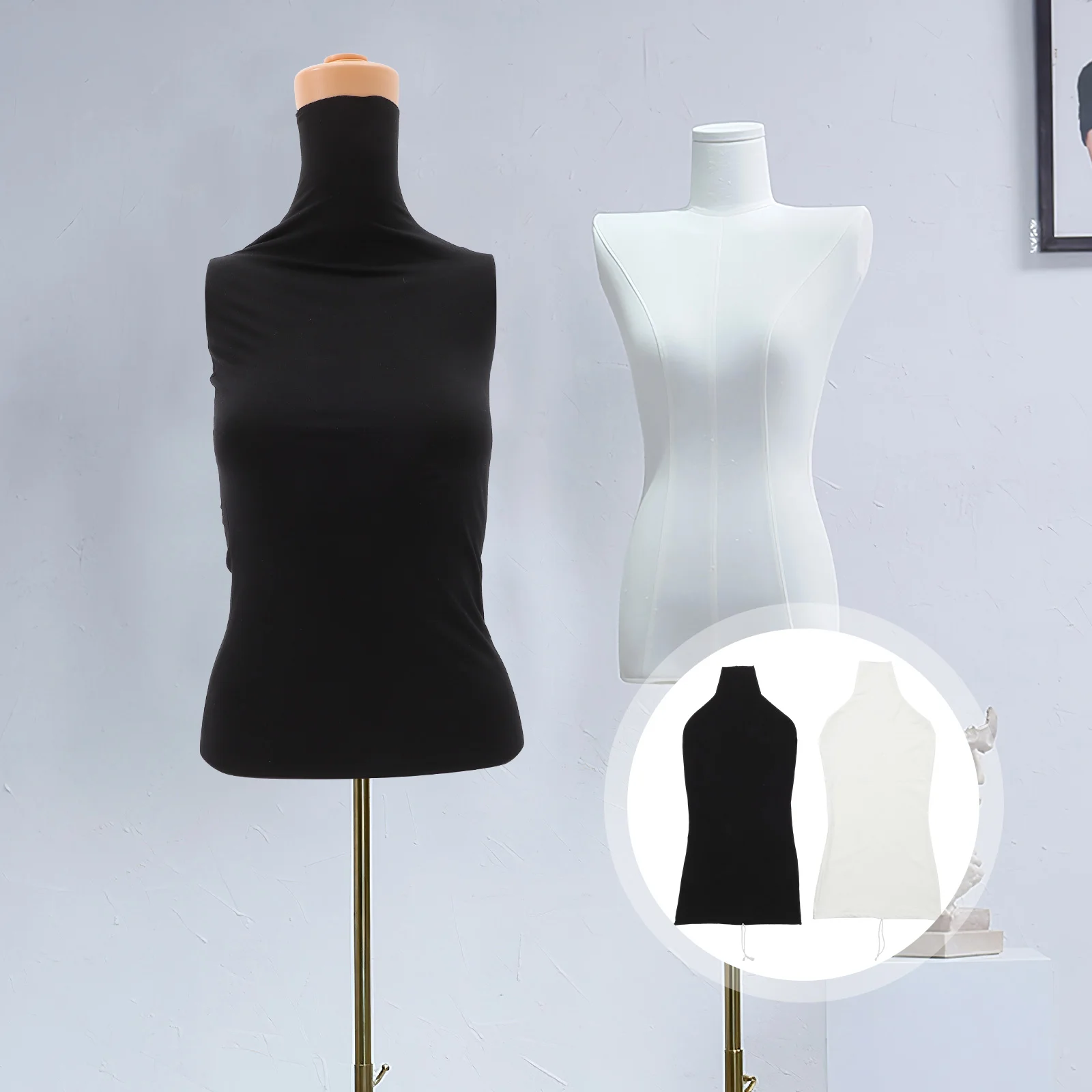 

2 Pcs Cloth Cover Clothing Display Mannequin Decorative Fashion Overlay Cotton Clothes