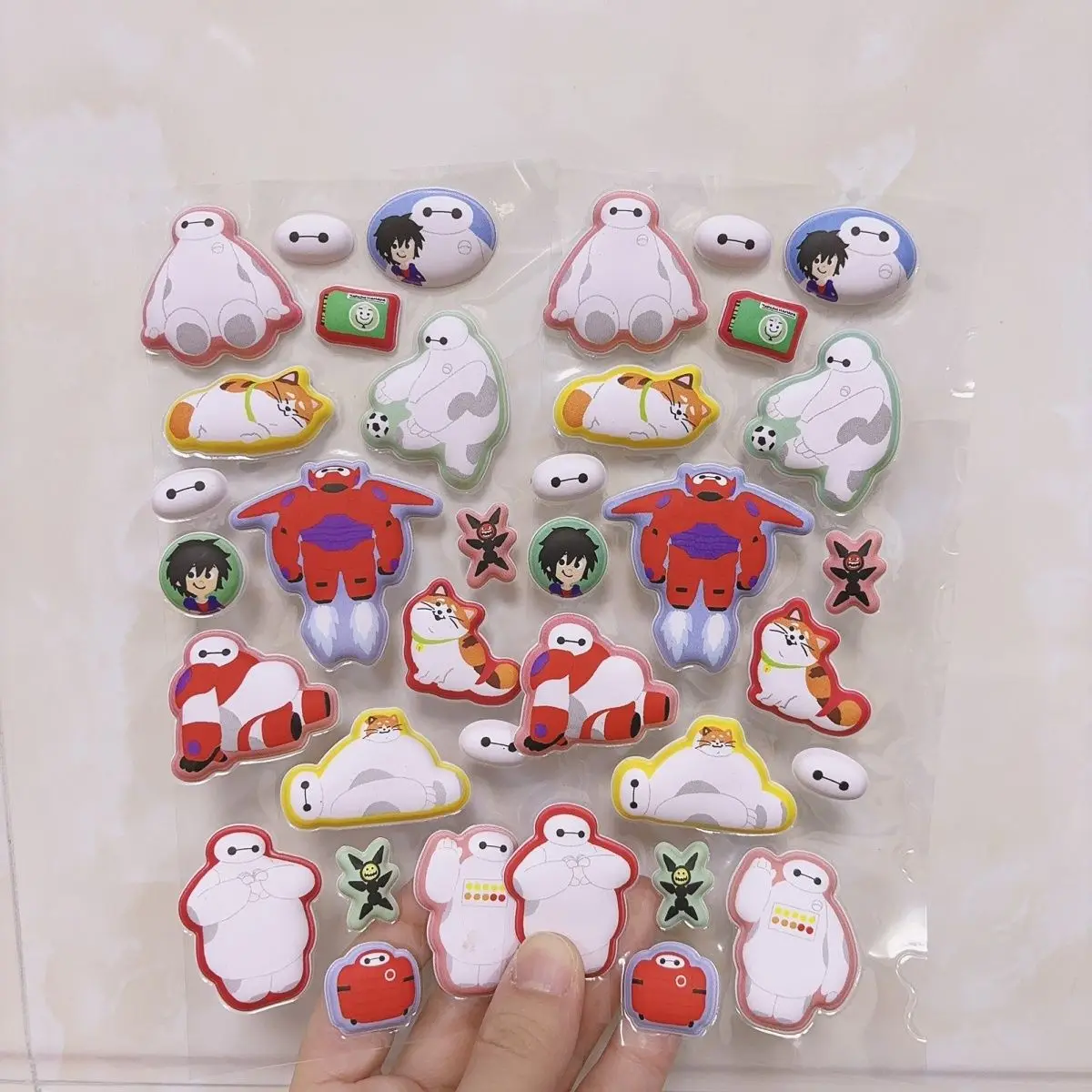 

Наклейка 3D Big Hero 6 Бэймакс Хиро Хамада из хлопка для телефона, ноутбука, кружки, подарок на день рождения для девочек и мальчиков