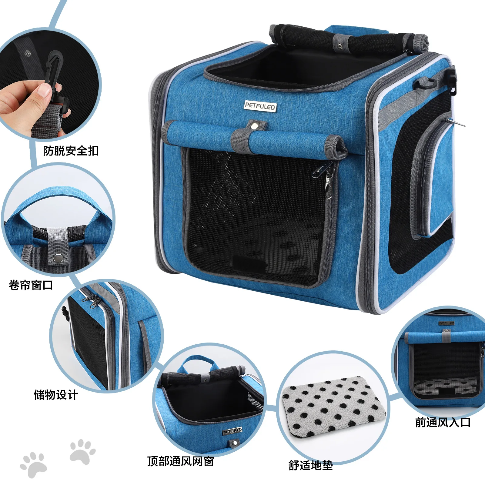 الحيوانات الأليفة دراجة حقيبة الخروج السفر سلة السيارة القط الكلب على ظهره دراجة VIP الدراجات التخييم قوس #5