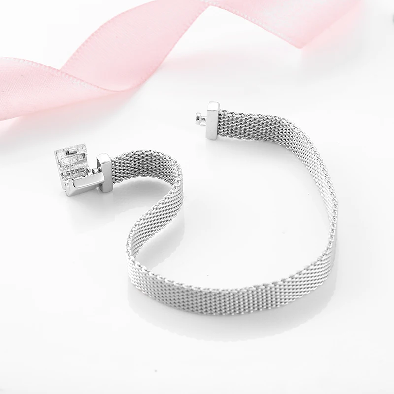 

925 Sterling Silver 16-21CM Charm Clip Beads Bracelets Fit Original Reflexions Charms Bracelet Women DIY Fine Jewelry