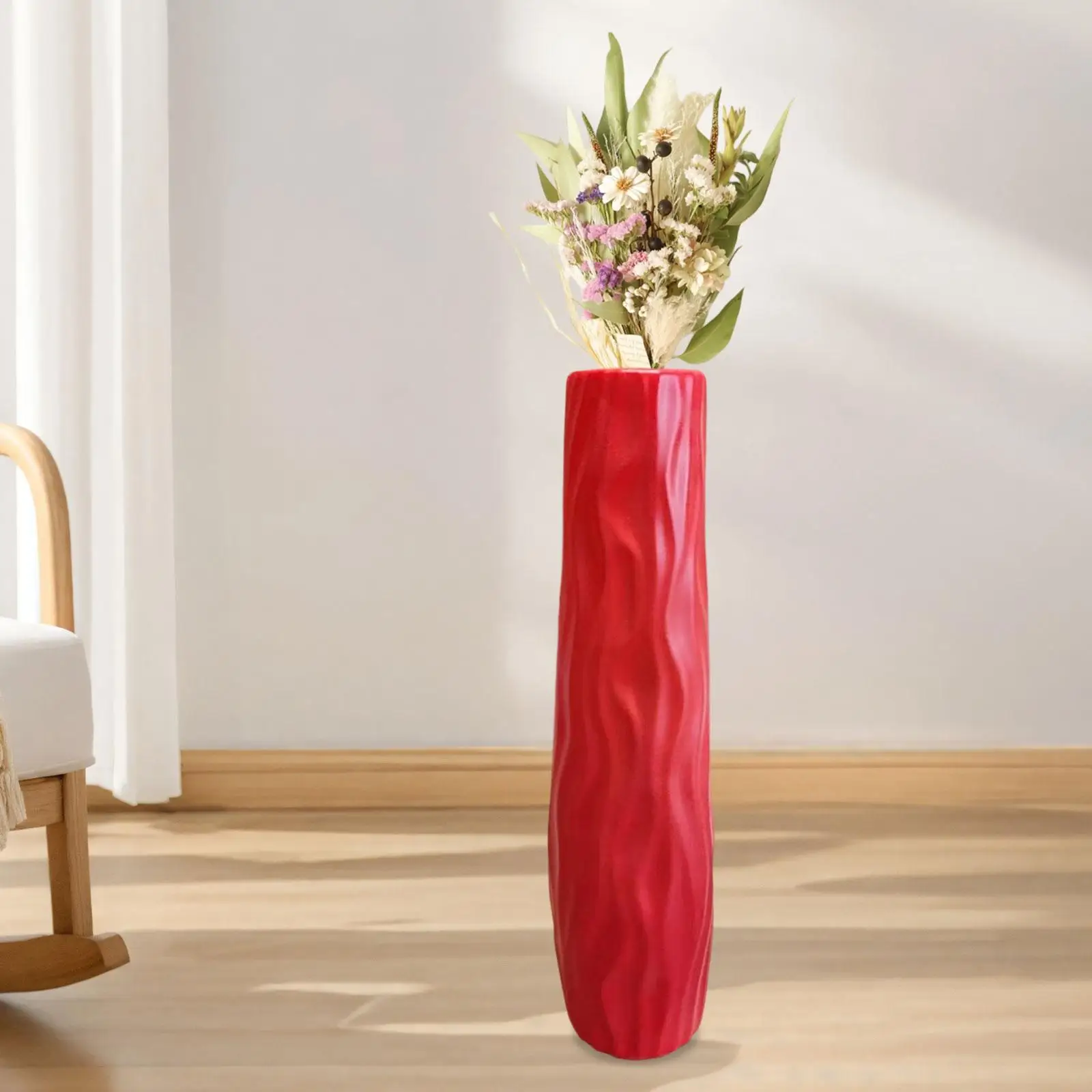 Tall Floor Vase Large Flower Vase Rustic Dried Flower Arrangement Home Decor for