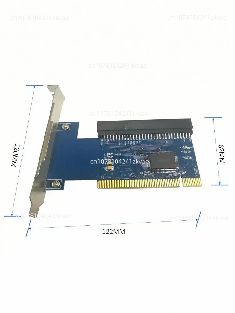 32-Bit PCI to 8-bit ISA card 62 pins, adapter board, gold tax card, tax control card, sound card, with extension cable