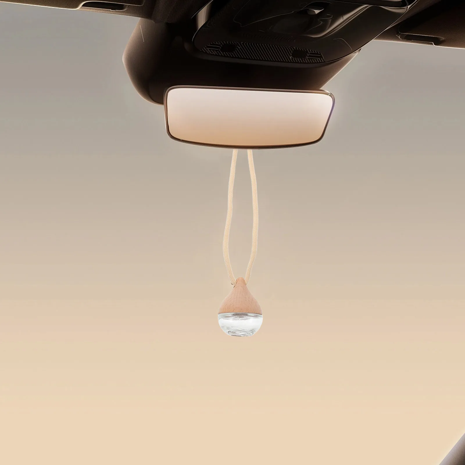 

3Pcs Freshener Elegant Car Perfume Hanger Wooden Lid Essential Oil Diffuser Versatile Home Office Use