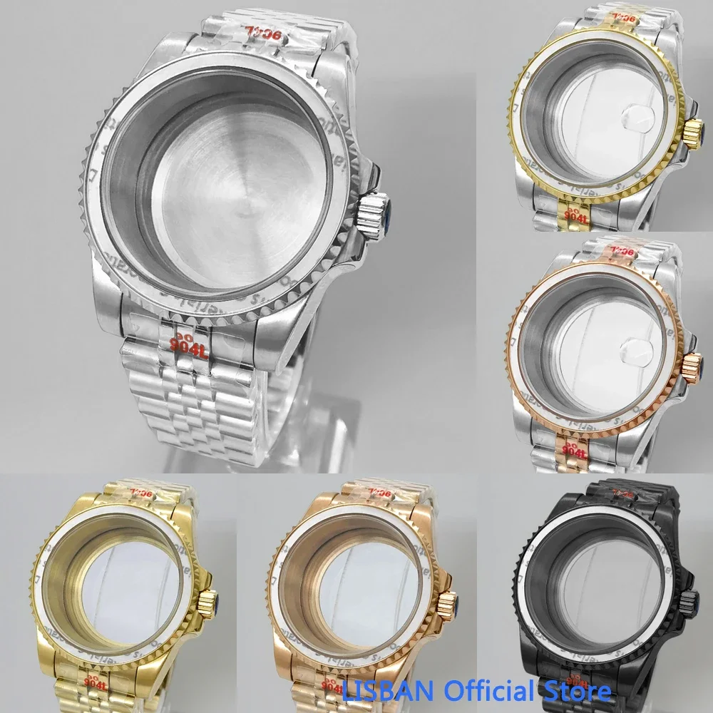 

Lisban 40mm Sapphire Glass Watch Case fit for NH35 NH36 NH34 ETA2824 2836 PT5000 Miyota8205 8215 Mingzhu DG2813 Movement