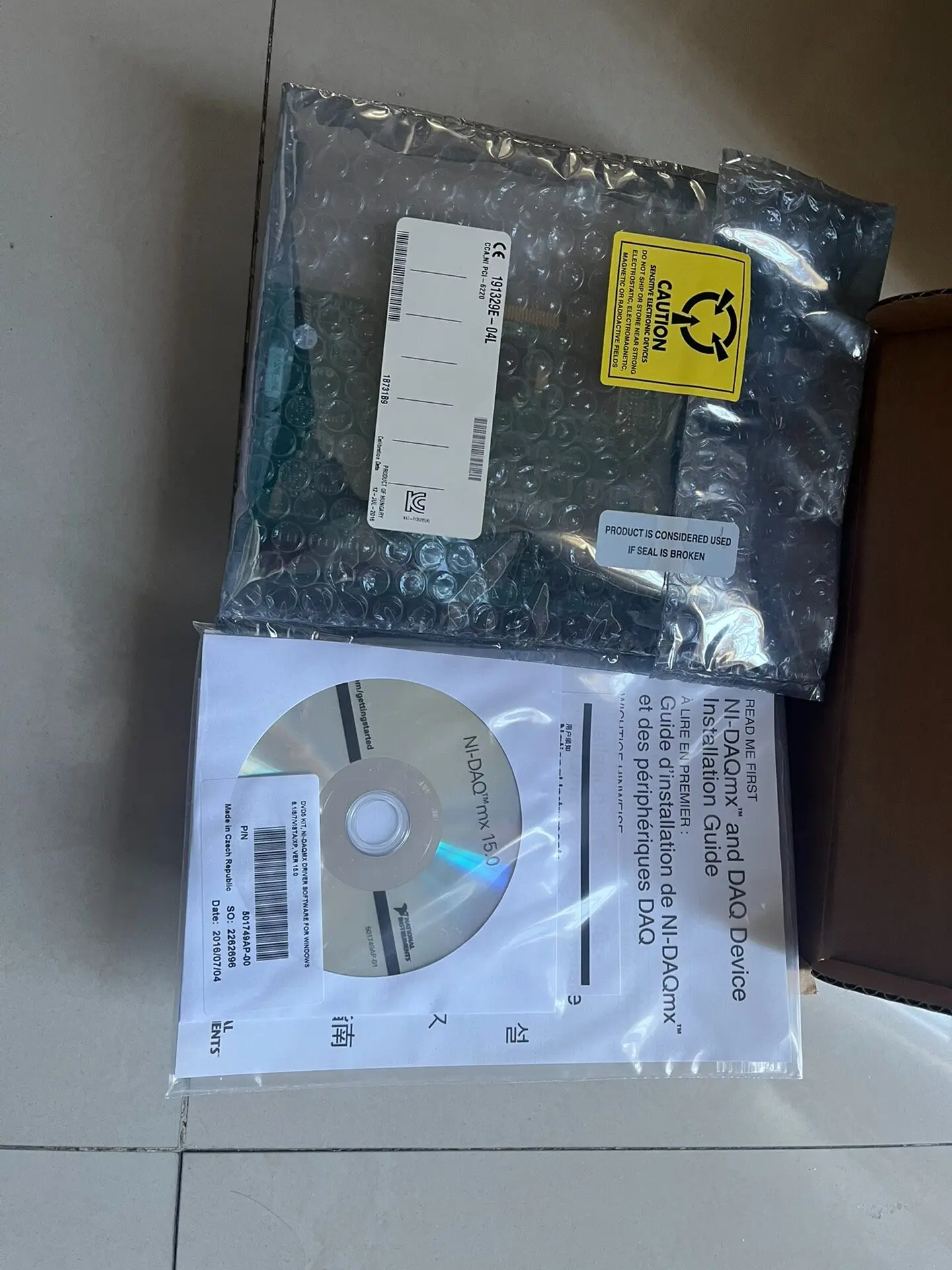 US NI PCI-6220 Data Collection Card, 779065-01, Full