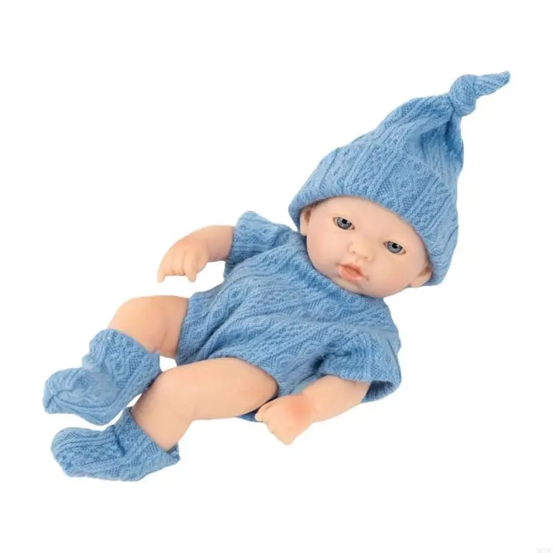 

M89C Nurturing Doll Reborns Toy Soft Vinyls Baby Girl Dolls Fun Parenting Game