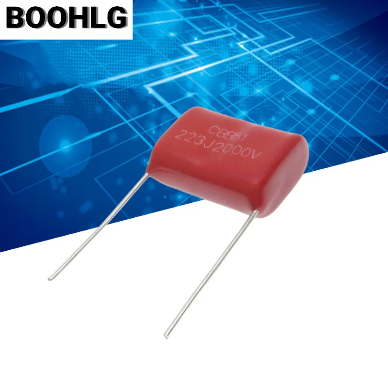 20PCS 2000V 223J 0.022uF 2KV 2000V CBB 223 22NF 223J 2000V CBB81 Polypropylene Film Capacitor Pitch 20mm