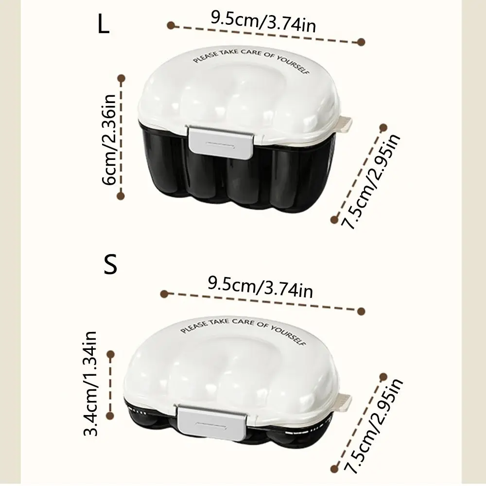 Three Layers Invisible Braces Box Small Brush Draining Denture Storage Case Silicone Handle Large Capacity